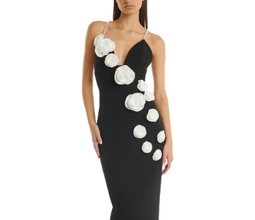 Floral Bandage Dress Sexy Long Bandage Gown for Women