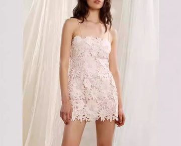 Slim-Fit Floral Pure Desire Suspender Skirt