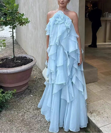 Southern French Style Halter Sexy Backless Strap Island Vacation Long Dress Summer New Niche Design Dress