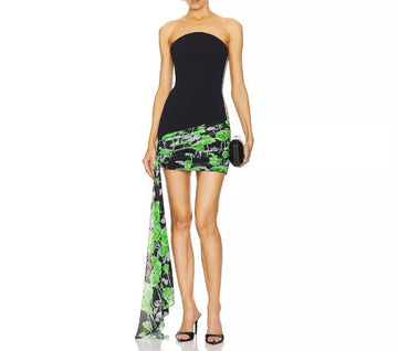 Sleeveless Backless Knitted Bandage Bodycon Sexy Irregular Dress Skirt Sexy