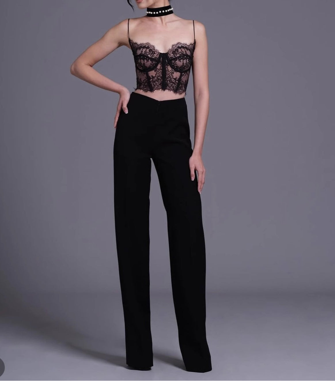 Thai French Style Lace Base Layer Camisole Niche Lace Bra Cup Fishbone Camisole for Women
