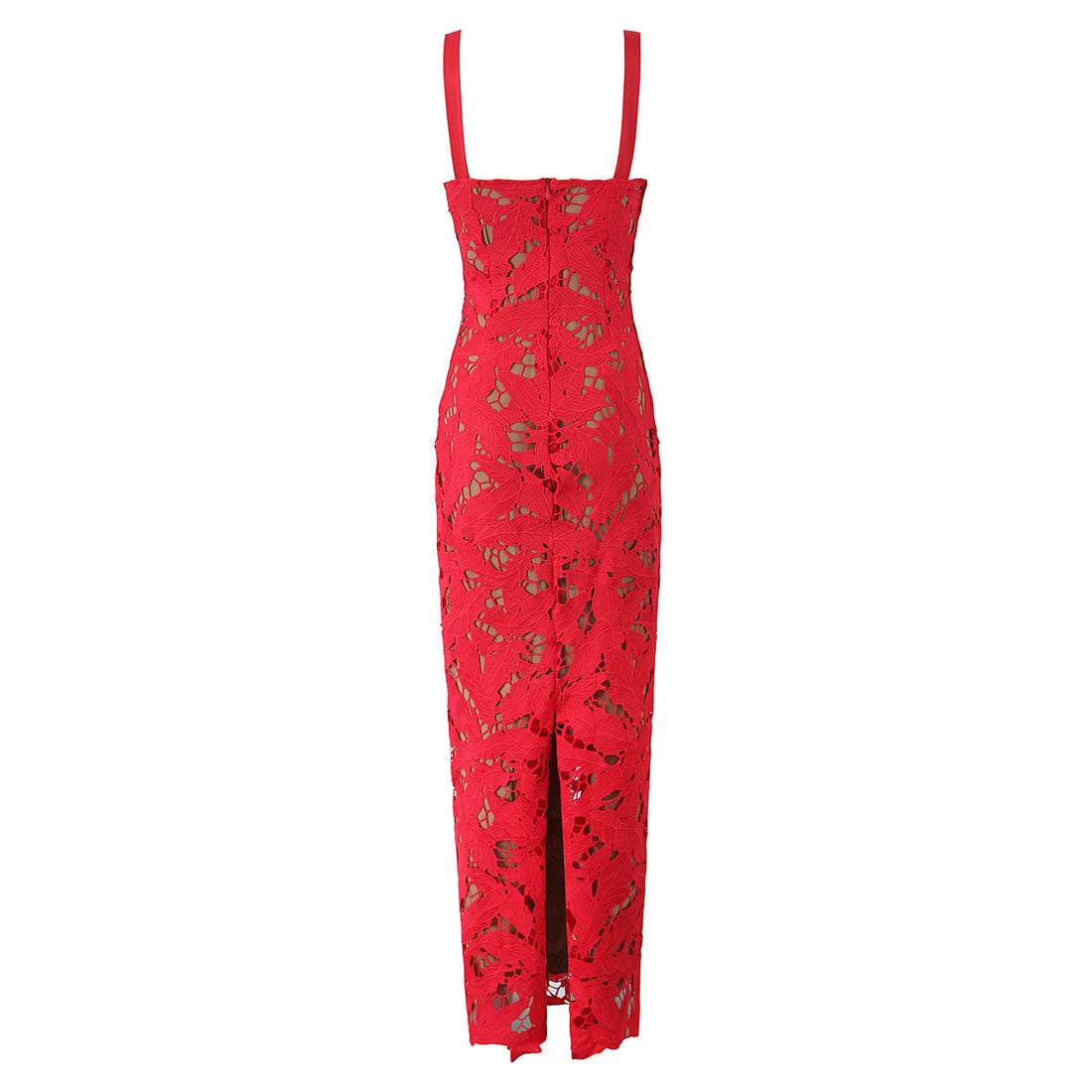 Christmas dress gown European and American Sexy Hollow Out Bow Waist Slimming Long Dress Strap Dress