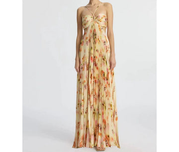 Spaghetti Strap Printed Maxi Dress