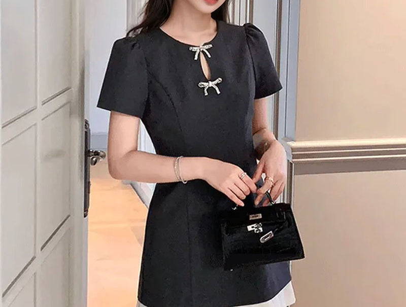French Style Romantic Ruffle Dress Light Luxury Elegant Socialite Slim Fit Short Dress