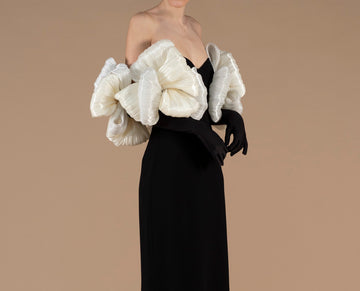 Floral Strapless Bandage Dress Sexy Long Bandage Gown for Women