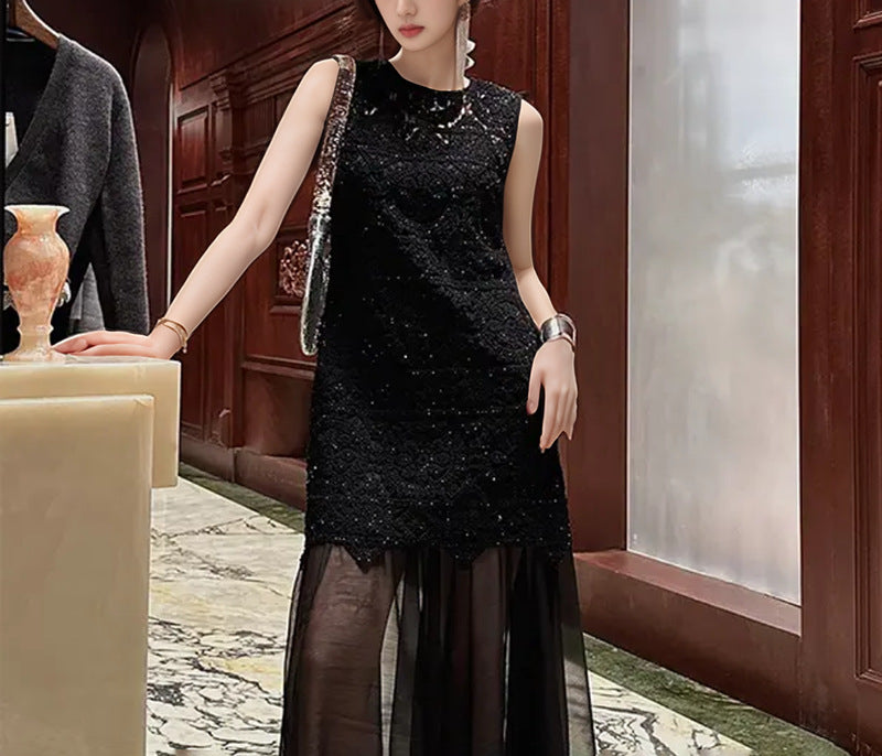 Vintage High-End New Chinese Style Elegant Design Long Dress