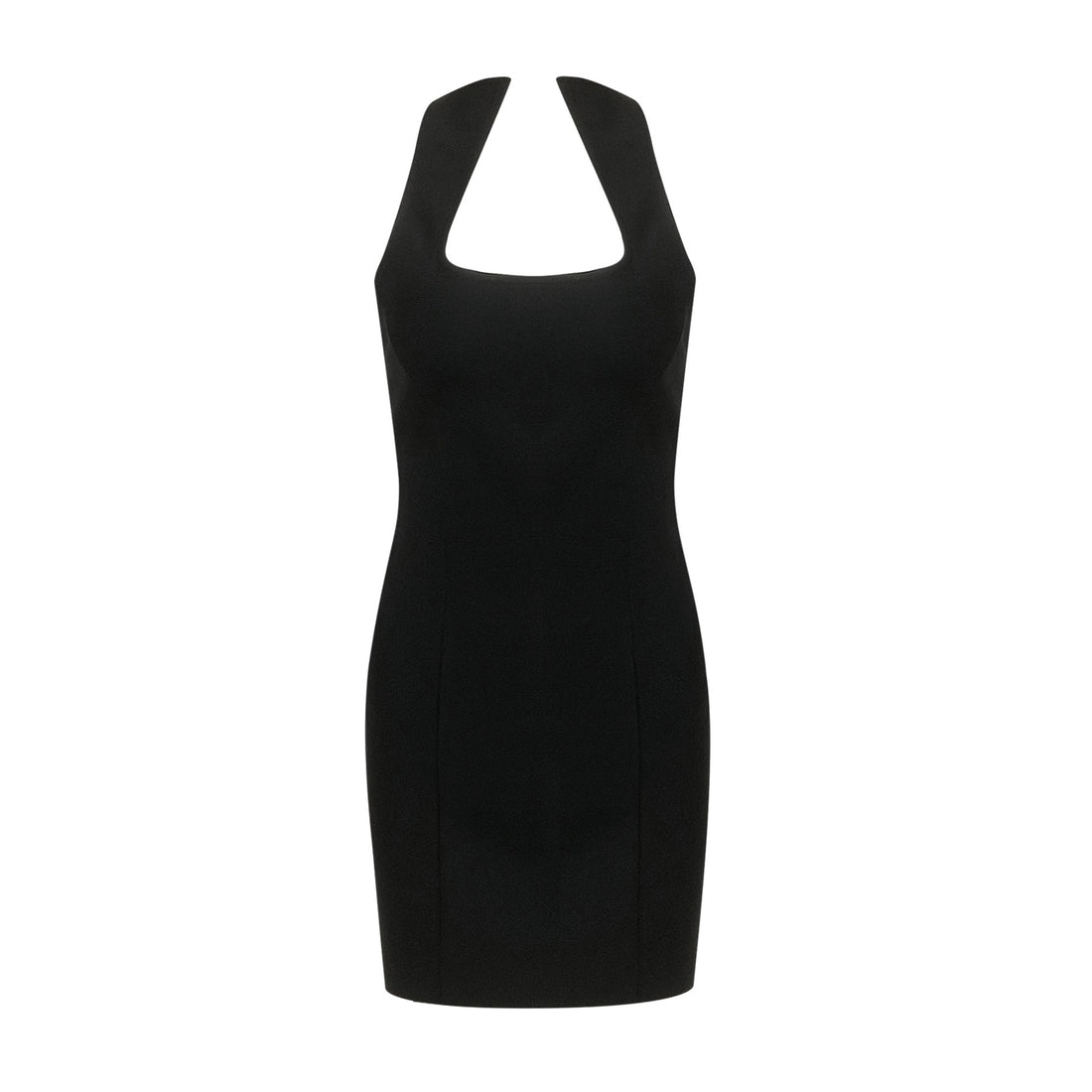 New Solid Color Sleeveless Collar Slim-fit Short High Waist Women's Bandage dress