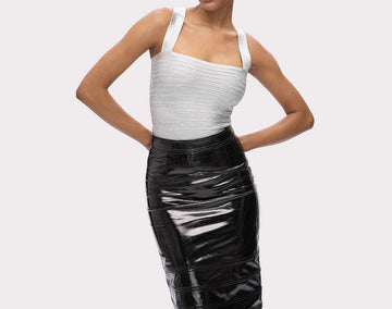 Sexy Vest Hot Girls Bandage Bronzing Halter Tight Small Top
